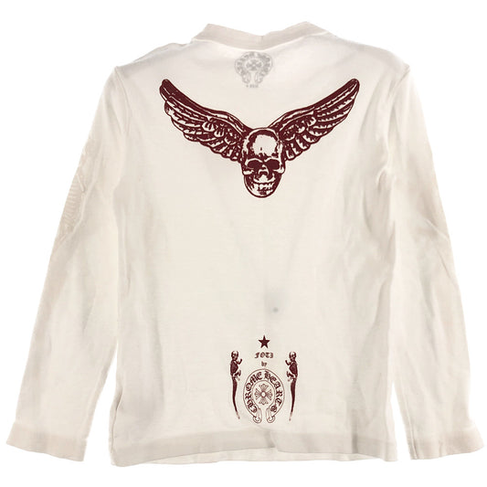 CHROME HEARTS クロムハーツ（原本無） クロムハーツジャパン 国内正規品 フォティ スカルプリント キッズ Tシャツ ホワイト系 4【中古】