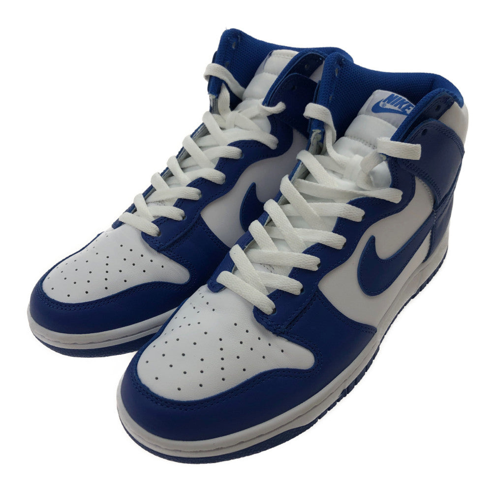 NIKE ナイキ DD1399-102 DUNK HIGH RETRO WHITE/GAME ROYAL ダンク ハイ レトロ スニーカー ブルー系 ホワイト系 28cm【中古】