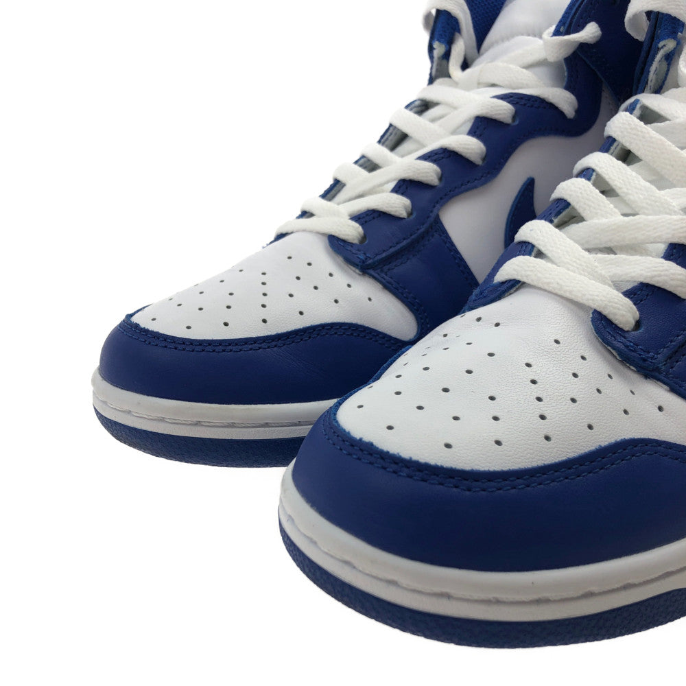 NIKE ナイキ DD1399-102 DUNK HIGH RETRO WHITE/GAME ROYAL ダンク ハイ レトロ スニーカー ブルー系 ホワイト系 28cm【中古】