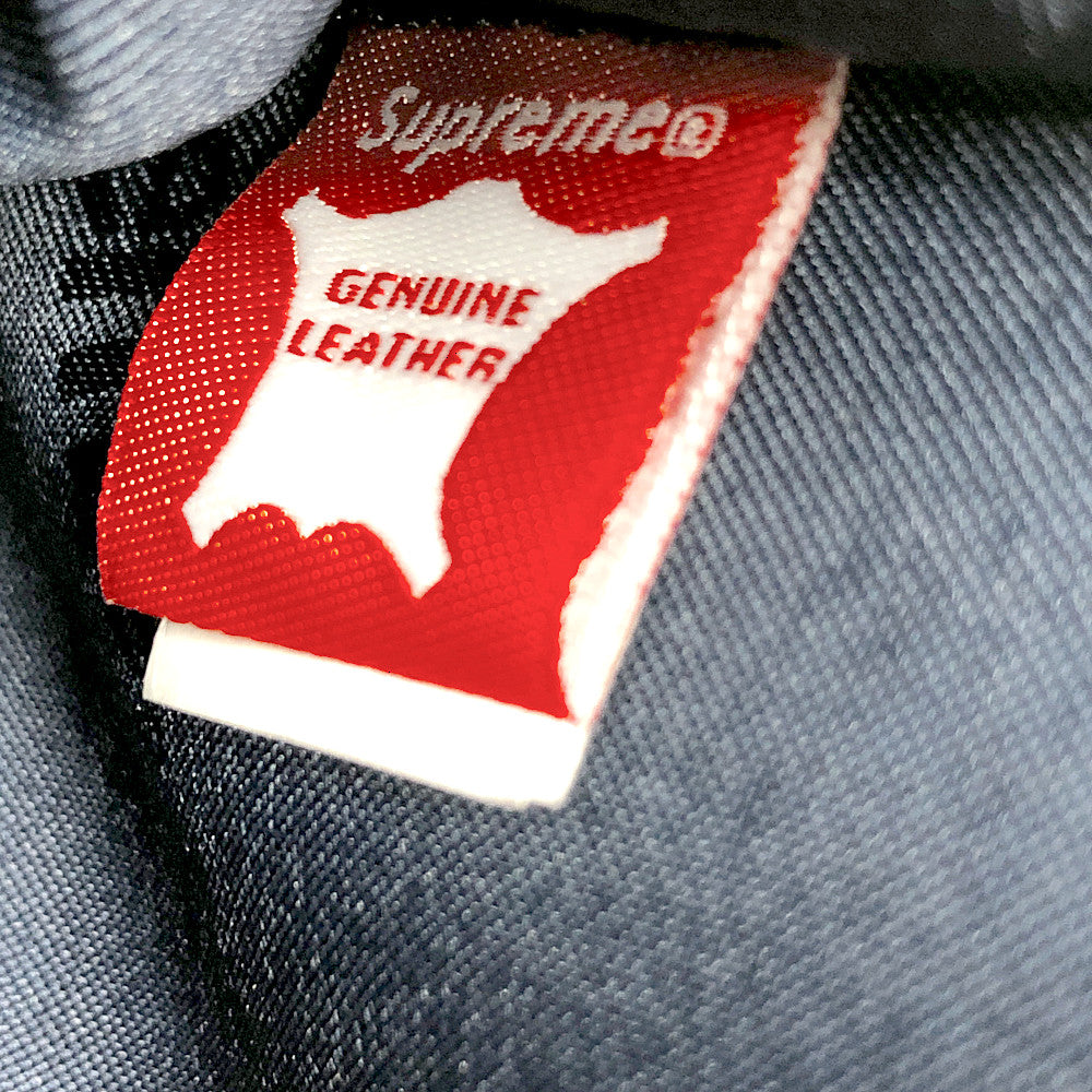Supreme シュプリーム 22SS FAT TIP JACQUARD DENIM WAIST BAG ファット チップ ジャガード デニム ウエストバッグ ボディバッグ ショルダーバッグ インディゴブルー系【極上美品】【中古】