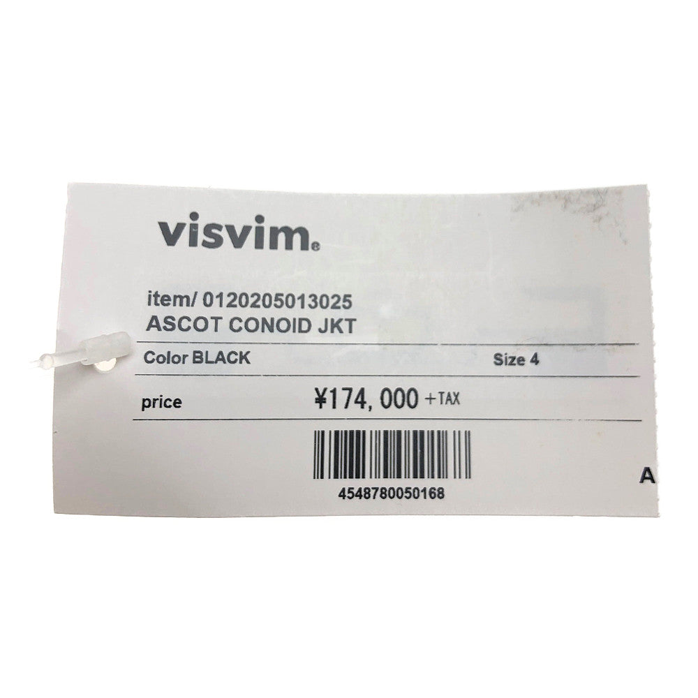 VISVIM ビズビム 0120205013025 20AW ASCOT CONOID JKT ブラック系 4【中古】
