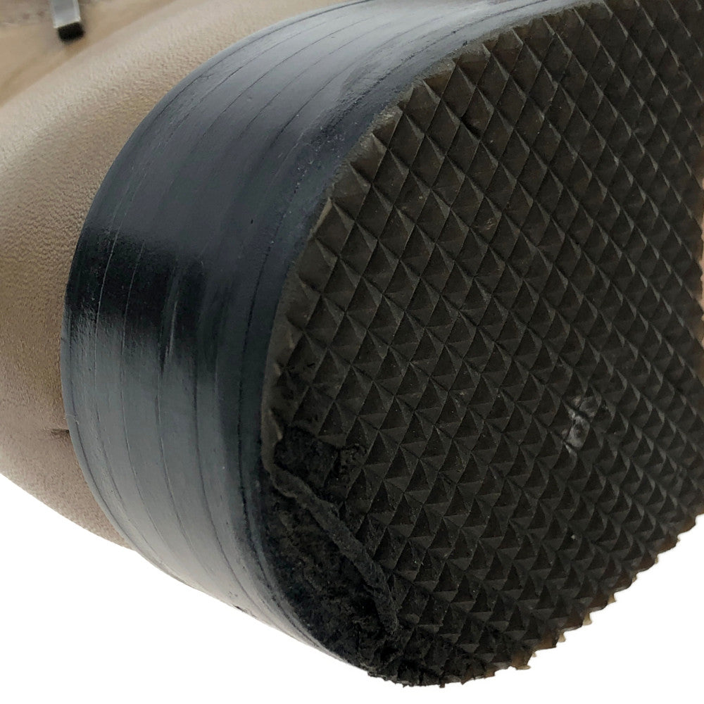 PADRONE パドローネ PU7358-1205-13D CHUKKA BOOTS WITH SIDE ZIP サイドジップ 牛革 チャッカブーツ オリーブ系 40【中古】