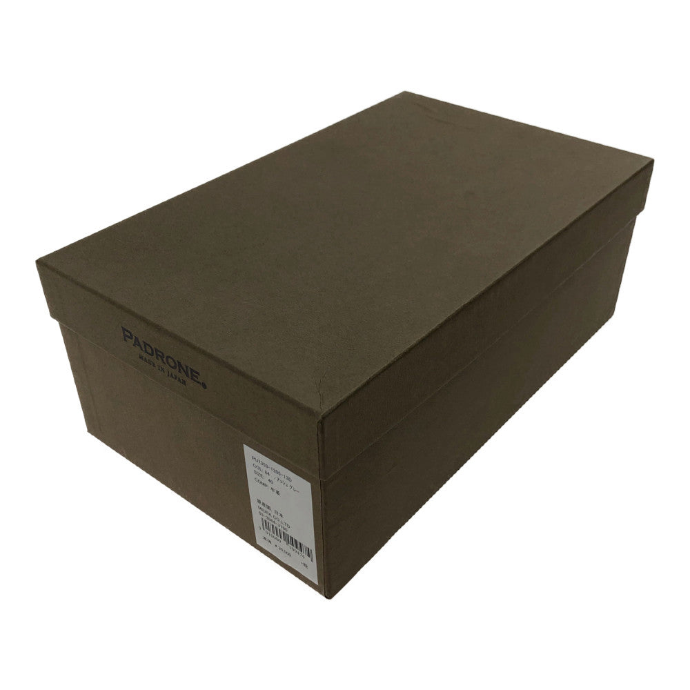 PADRONE パドローネ PU7358-1205-13D CHUKKA BOOTS WITH SIDE ZIP サイドジップ 牛革 チャッカブーツ オリーブ系 40【中古】