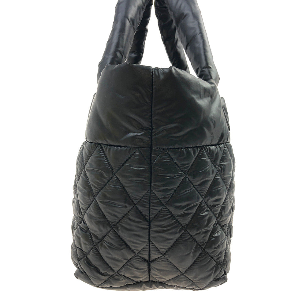 CHANEL シャネル ココ コクーン トートバッグ ブラック系【中古】