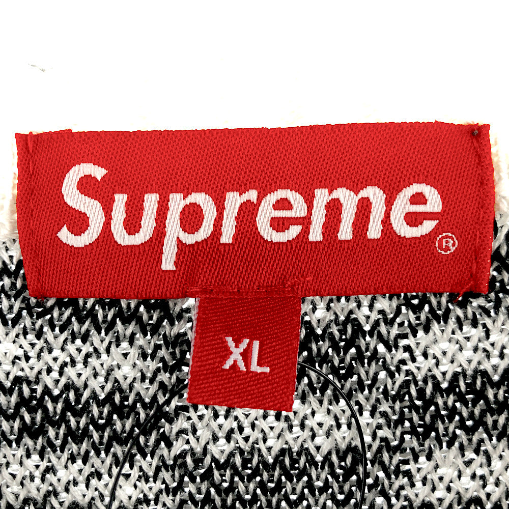 Supreme シュプリーム 20SS Back Logo Sweater Checkerboard バックロゴ ニット セーター チェッカーボード ブラック系 ホワイト系【中古】