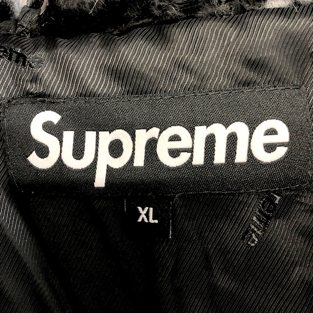 Supreme シュプリーム 21SS Bandana Faux Fur Bomber Jacket バンダナ フェイクファー ボンバージャケット ブラック系 XL【中古】