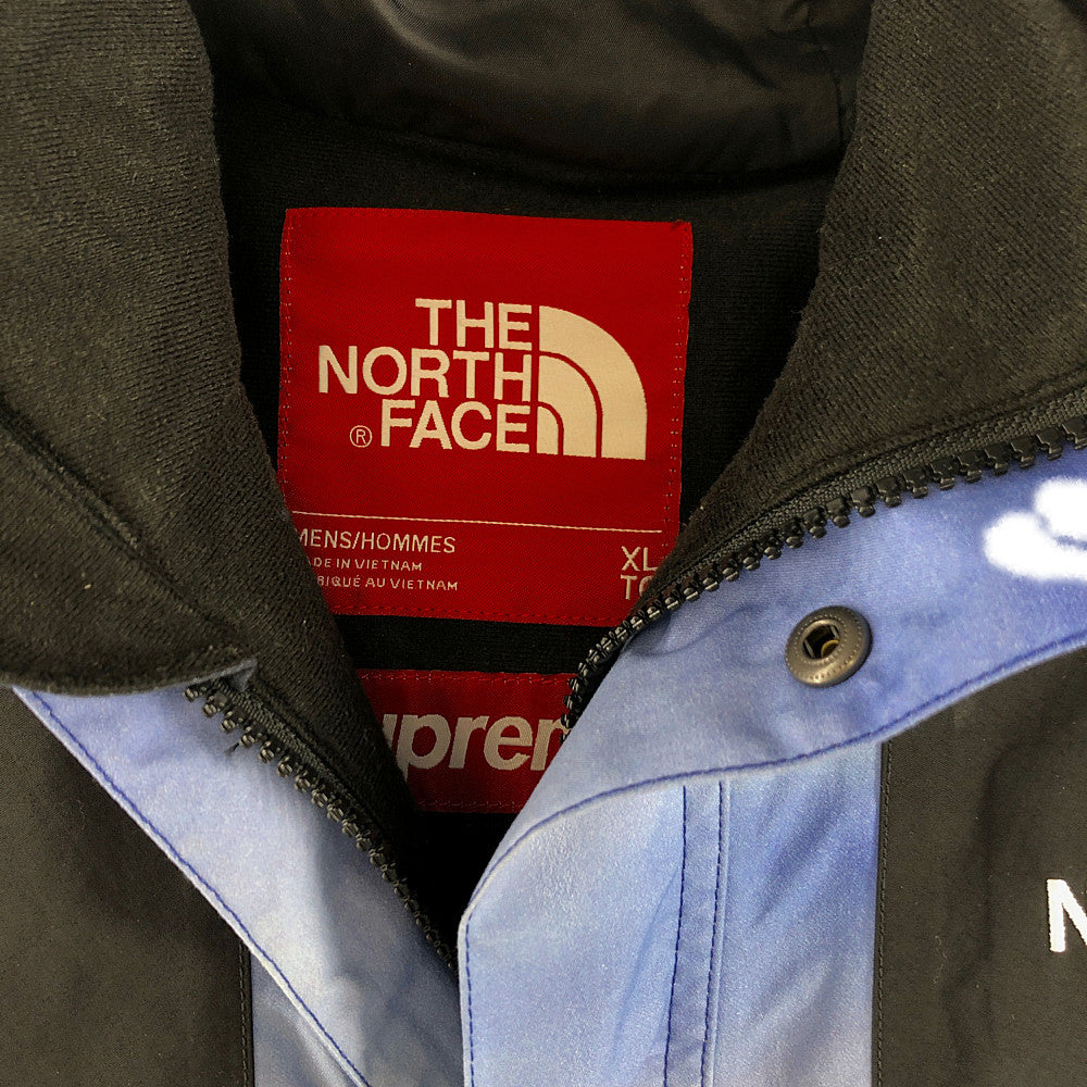 Supreme シュプリーム 17AW NP61701I  × THE NORTHFACE ノースフェイス Mountain Parka 雪山 マウンテン パーカー ブルー系 ブラック系 XL【中古】
