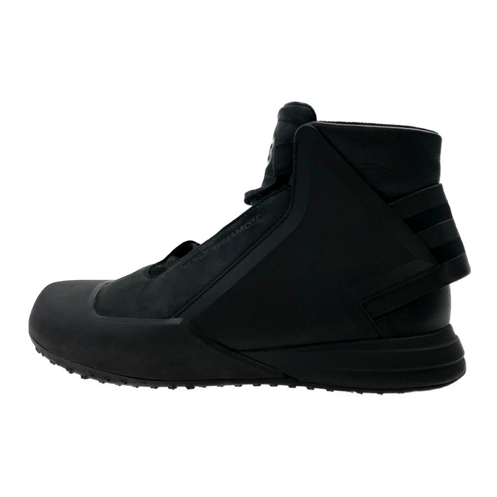 Yohji Yamamoto ヨウジヤマモト Y-3 ワイスリー CG3147 Bball Tech ハイカット レザー スニーカー ブラック系【中古】