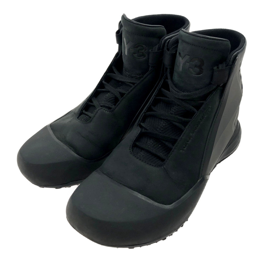 Yohji Yamamoto ヨウジヤマモト Y-3 ワイスリー CG3147 Bball Tech ハイカット レザー スニーカー ブラック系【中古】