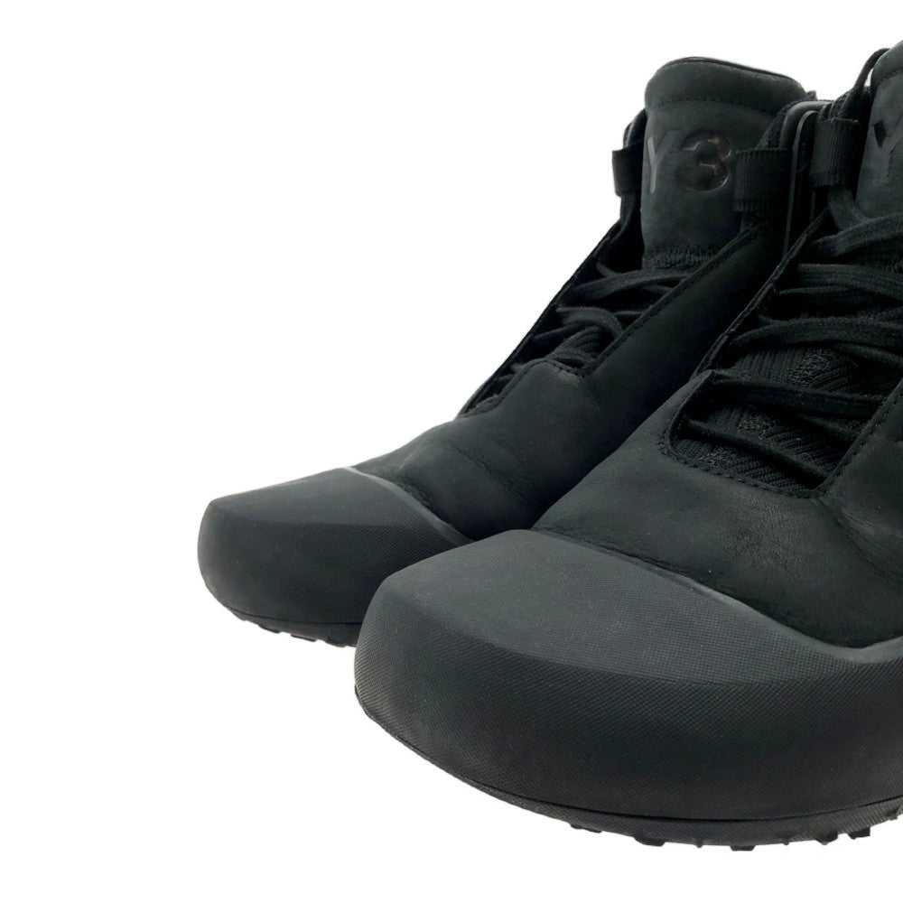 Yohji Yamamoto ヨウジヤマモト Y-3 ワイスリー CG3147 Bball Tech ハイカット レザー スニーカー ブラック系【中古】