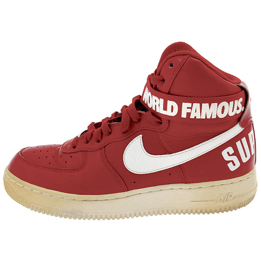 Supreme シュプリーム 14AW NIKE AIR FORCE 1 HIGH SUPREME SP ナイキ エアフォース  レッド系 26cm【中古】
