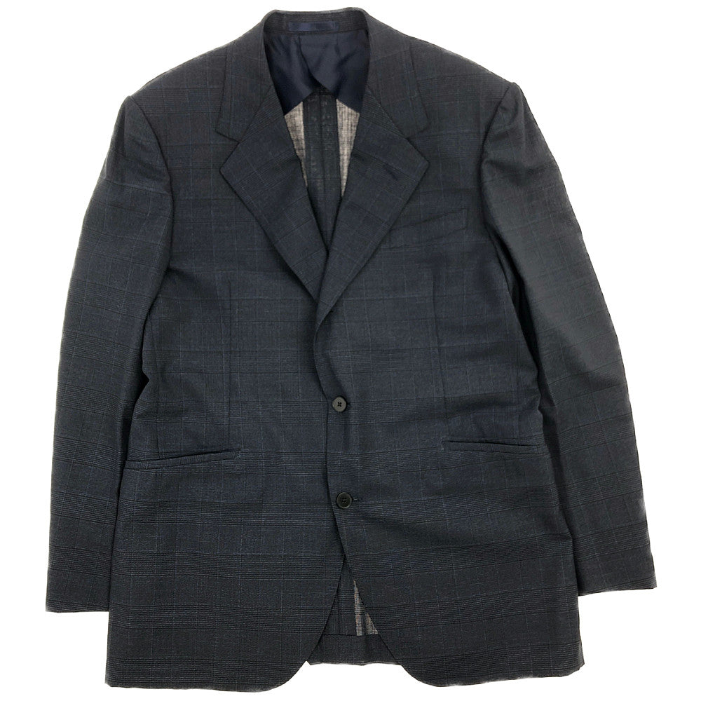 GLADHAND & Co. グラッドハンド TAILORED HARRY SUIT テーラード ハリー チェック ジャケット スラックス パンツ 2ピース セットアップ ダークグレー系 XL【美品】【中古】