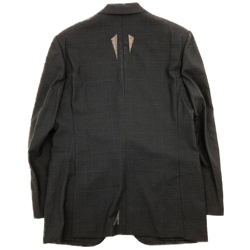 GLADHAND & Co. グラッドハンド TAILORED HARRY SUIT テーラード ハリー チェック ジャケット スラックス パンツ 2ピース セットアップ ダークグレー系 XL【美品】【中古】