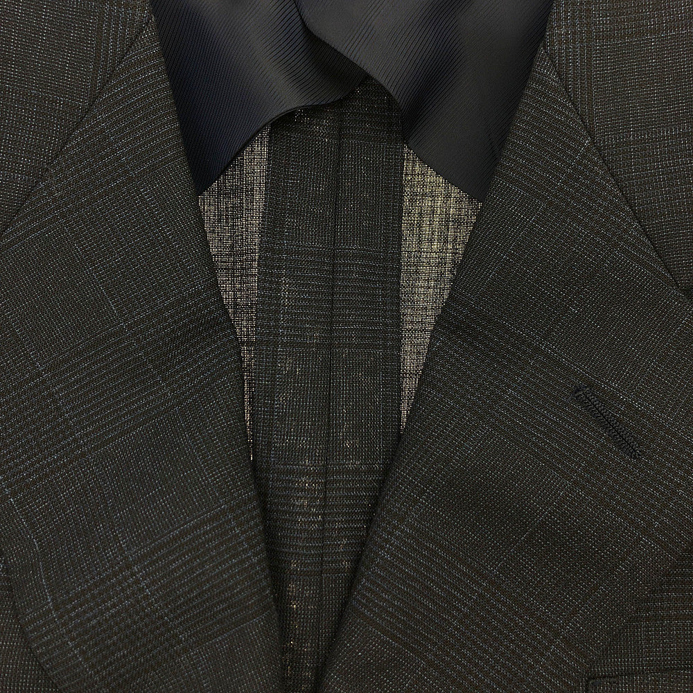 GLADHAND & Co. グラッドハンド TAILORED HARRY SUIT テーラード ハリー チェック ジャケット スラックス パンツ 2ピース セットアップ ダークグレー系 XL【美品】【中古】