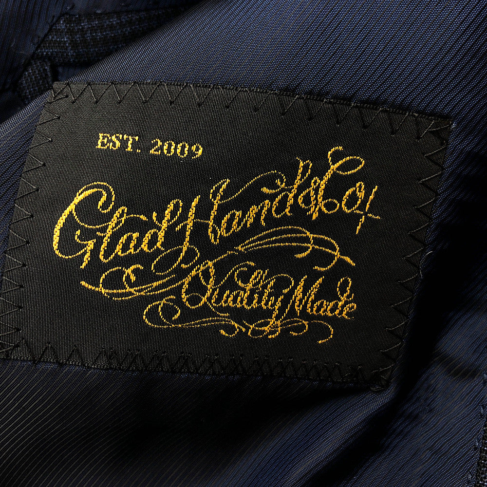 GLADHAND & Co. グラッドハンド TAILORED HARRY SUIT テーラード ハリー チェック ジャケット スラックス パンツ 2ピース セットアップ ダークグレー系 XL【美品】【中古】