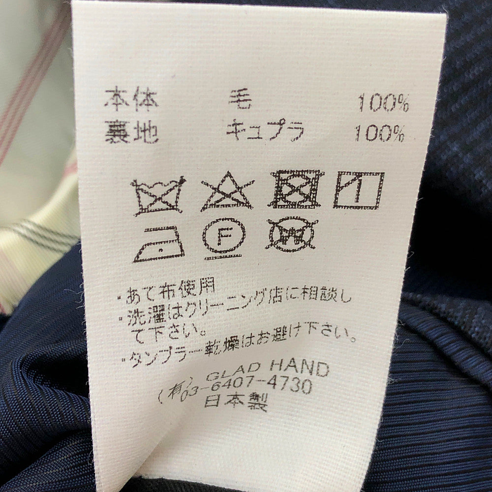 GLADHAND & Co. グラッドハンド TAILORED HARRY SUIT テーラード ハリー チェック ジャケット スラックス パンツ 2ピース セットアップ ダークグレー系 XL【美品】【中古】