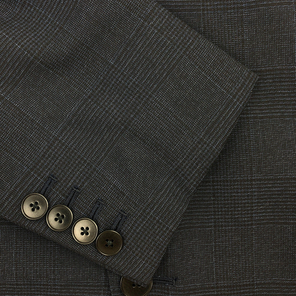 GLADHAND & Co. グラッドハンド TAILORED HARRY SUIT テーラード ハリー チェック ジャケット スラックス パンツ 2ピース セットアップ ダークグレー系 XL【美品】【中古】