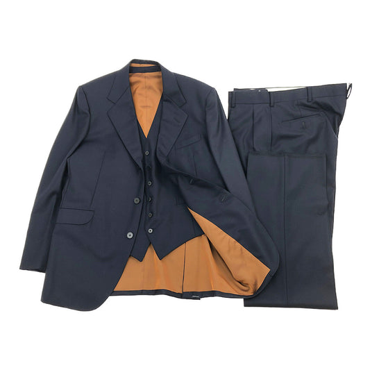 GLADHAND & Co. グラッドハンド TAILORED HARRY SUIT テーラード ハリー ジャケット ベスト ジレ スラックス パンツ 3ピース セットアップ ダークネイビー系【美品】【中古】