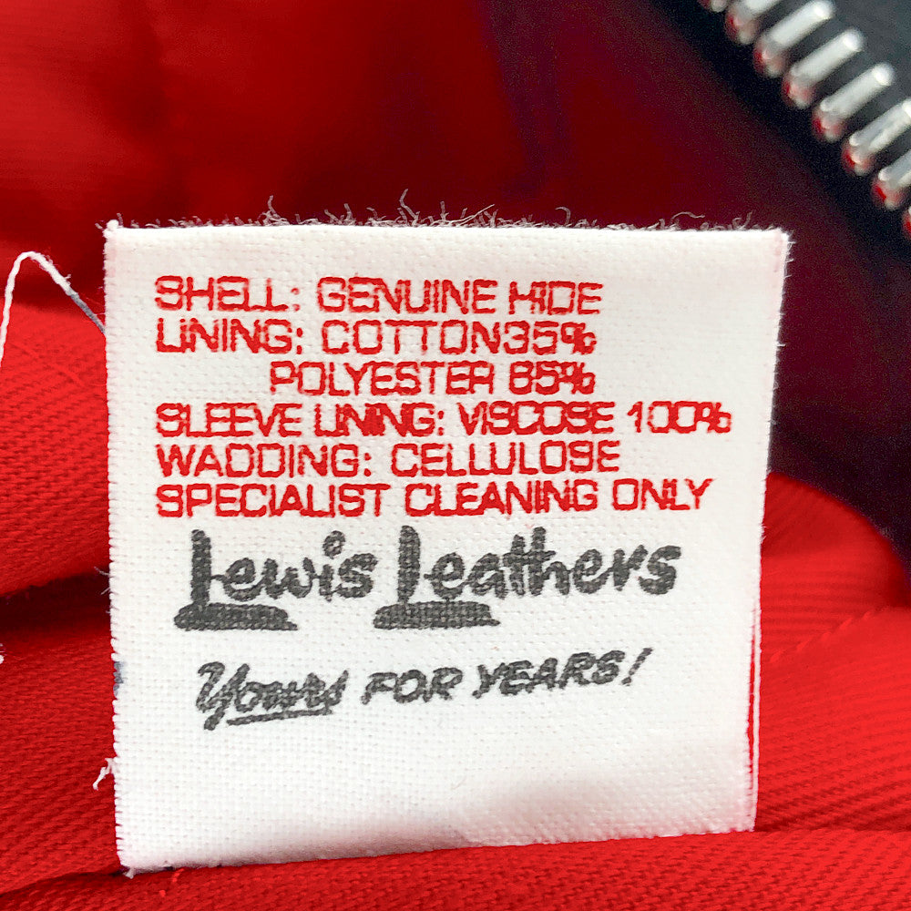 Lewis Leathers ルイスレザー DOMINATOR HORSEHIDE ドミネーター ホースハイド シングル レザー ライダース ジャケット ブラック系 32【中古】