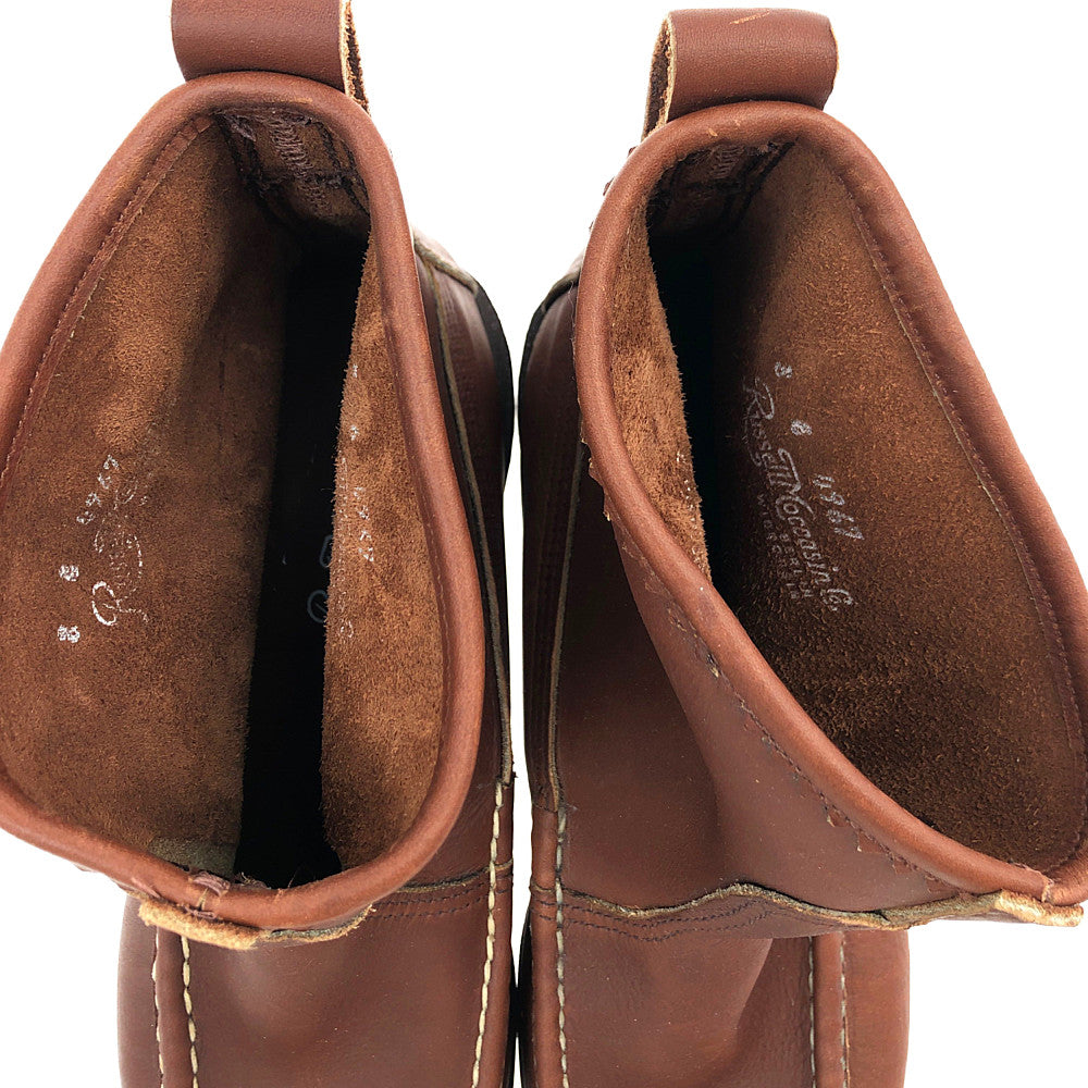 RUSSELL MOCCASIN ラッセルモカシン 792760 【訳難有】KNOCK-A-BOUT BOOT ノックアバウト モカシン ブーツ ブラウン系 8【中古】