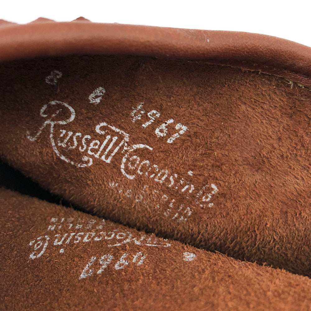 RUSSELL MOCCASIN ラッセルモカシン 792760 【訳難有】KNOCK-A-BOUT BOOT ノックアバウト モカシン ブーツ ブラウン系 8【中古】