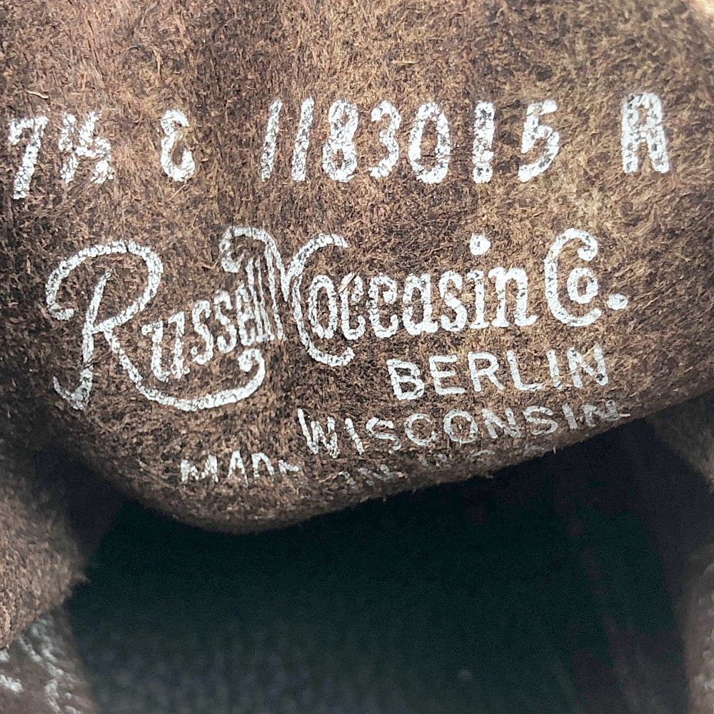 RUSSELL MOCCASIN ラッセルモカシン 11830 SPORTING CLAYS CHUKKA スポーティング クレイ チャッカ モカシン ブーツ ブラウン系 7 1/2【新古品】【未使用】【中古】