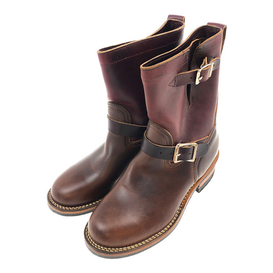 VIBERG ヴァイバーグ ENGINEER BOOT レザー エンジニア ブーツ ブラウン系 8【極上美品】【中古】