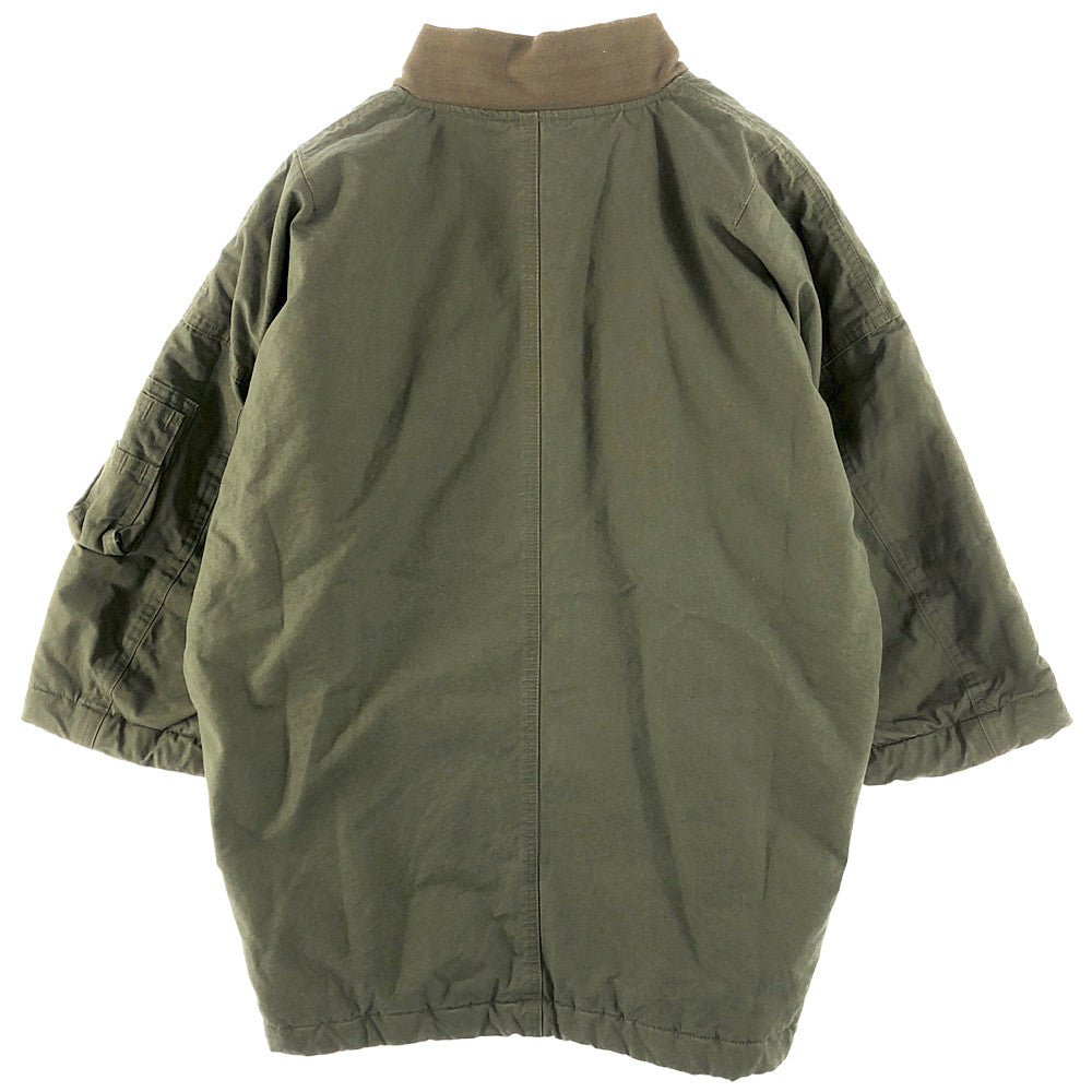 VISVIM ビズビム 20AW 0120205013016 SANJURO KIMONO JKT サンジュウロウ ノーカラー ジャケット カーキ系 2【中古】