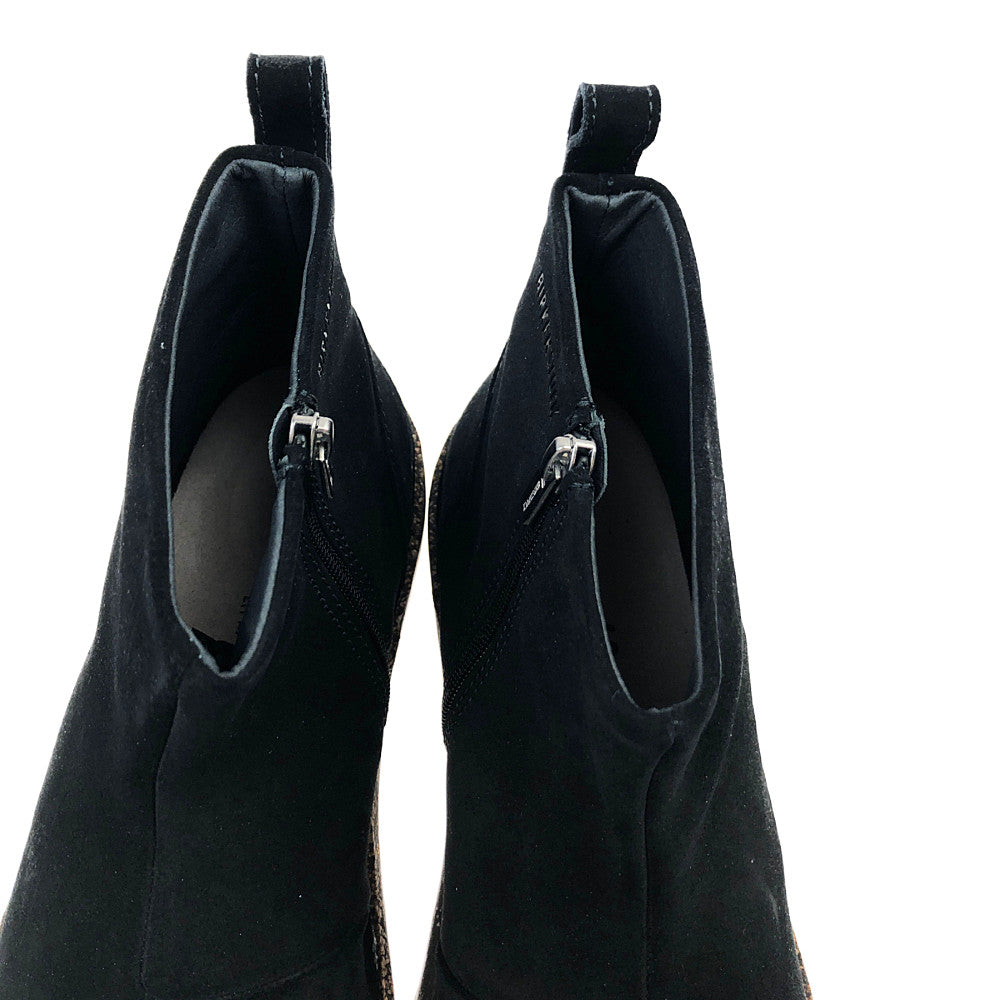 BIRKENSTOCK ビルケンシュトック MELROSE メルローズ スエード ブーツ ブラック系 42【美品】【中古】