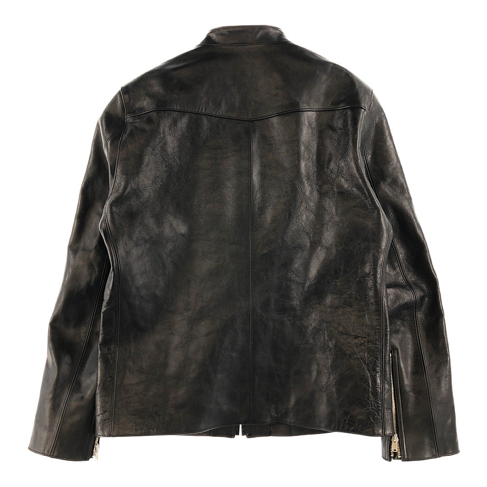 ファインクリーク アンド コー ACJK016 Ekins Heavy Weight イーキンス ヘビー ウェイト ホースハイド ベジタン シングル ライダース ジャケット ブラック系 40【美品】【中古】