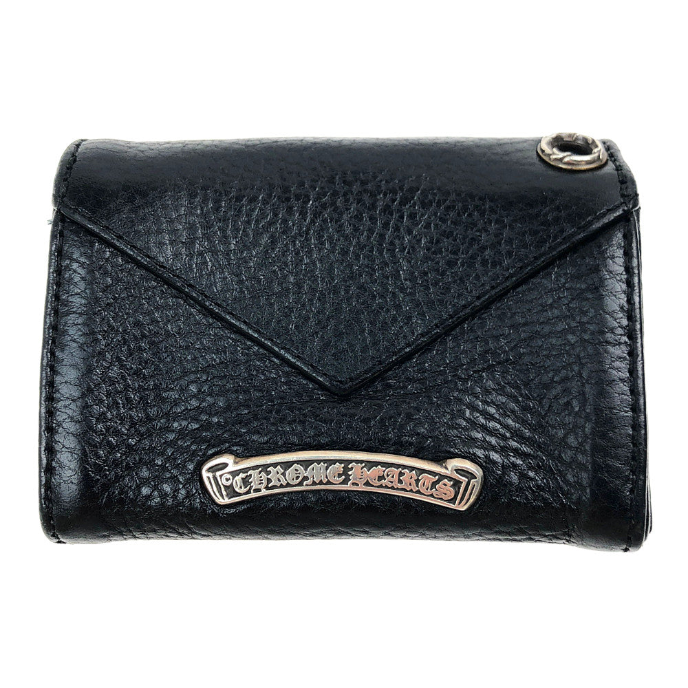 CHROME HEARTS クロムハーツ（原本無） TINY WALLET CH PLUS タイニー ウォレット CH プラス ブラック系【中古】