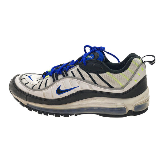 NIKE ナイキ 640744-103 AIR MAX 98 RACER BLUE エアマックス 98 レーサー ブルー スニーカー ホワイト系 ブラック系 ブルー系 27.5cm【中古】