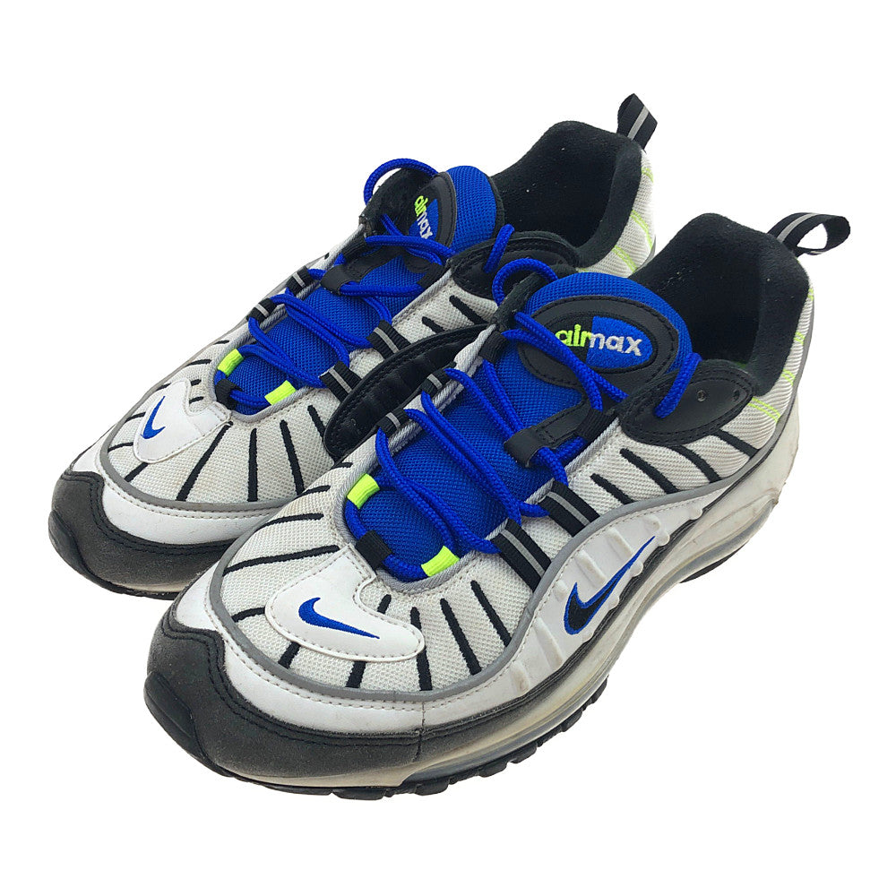 NIKE ナイキ 640744-103 AIR MAX 98 RACER BLUE エアマックス 98 レーサー ブルー スニーカー ホワイト系 ブラック系 ブルー系 27.5cm【中古】