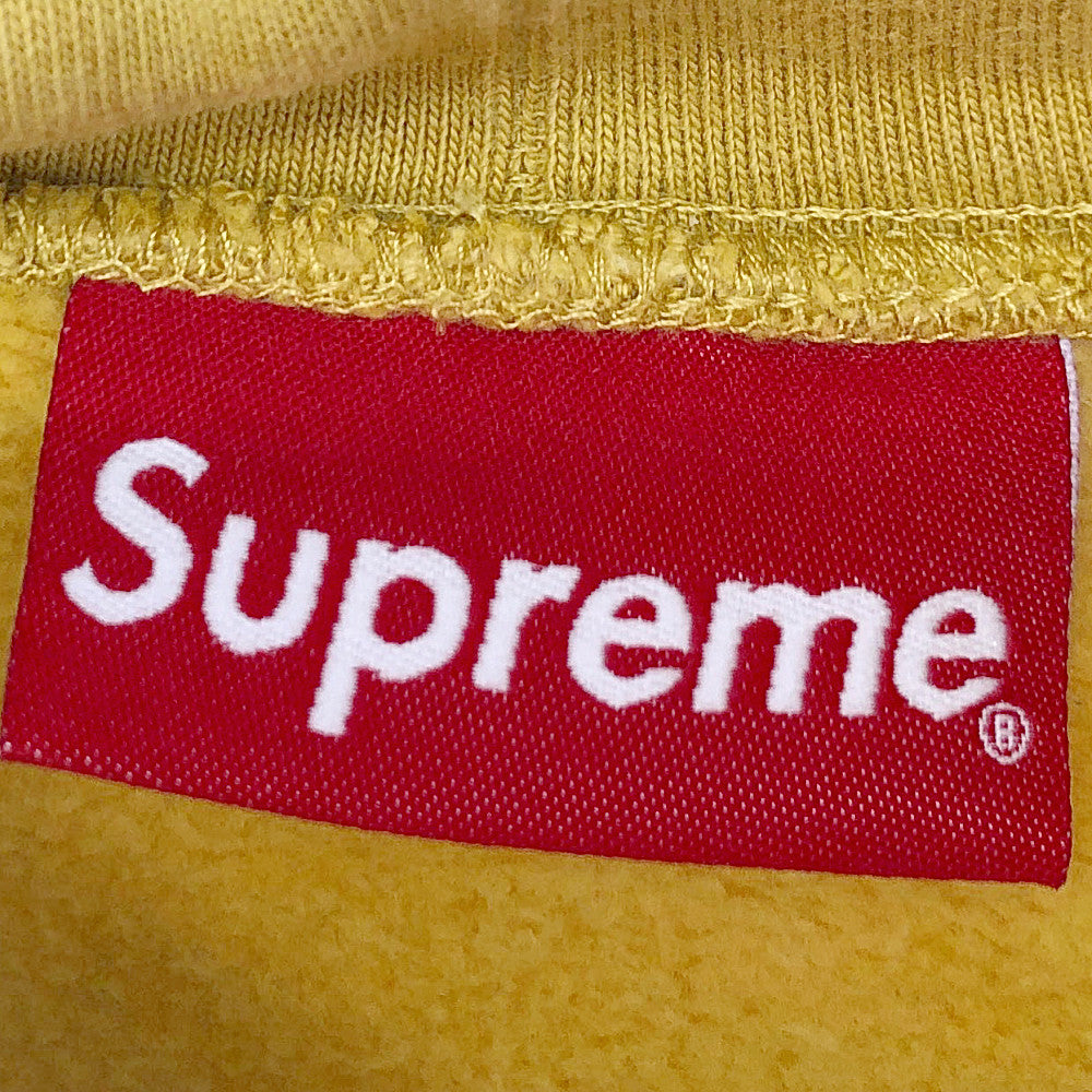 Supreme シュプリーム 18AW Chainstitch Hooded Sweatshirt チェーンステッチ フーデッド スウェット パーカー からし色系 XL【中古】
