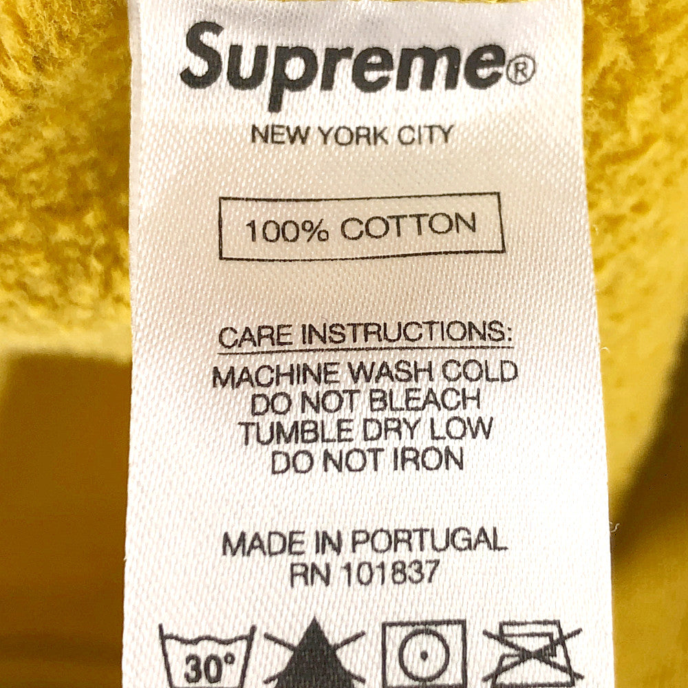 Supreme シュプリーム 18AW Chainstitch Hooded Sweatshirt チェーンステッチ フーデッド スウェット パーカー からし色系 XL【中古】