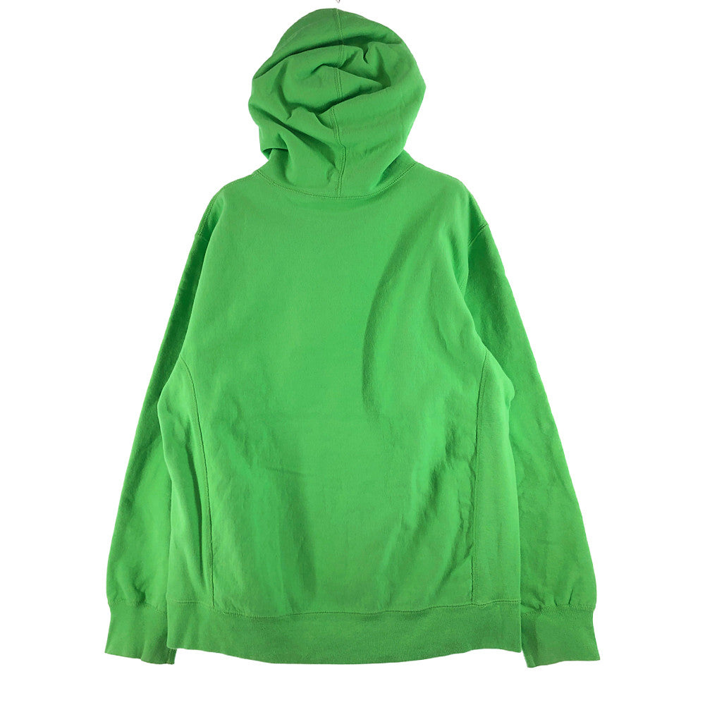 Supreme シュプリーム 19AW Micro Logo Hooded Sweatshirt マイクロ ロゴ フーデッド スウェット パーカー グリーン系 XL【中古】