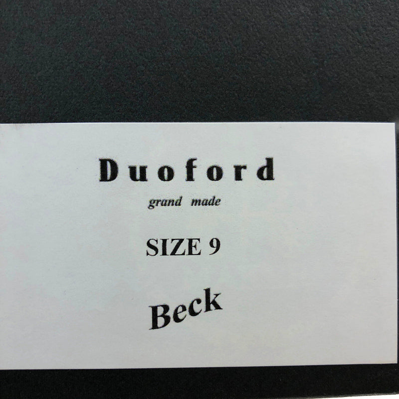 デュオフォード MAKERS Duoford BECK メイカーズ デュオフォード ベック ホースハイド レースアップ ブーツ ブラック系 9【中古】