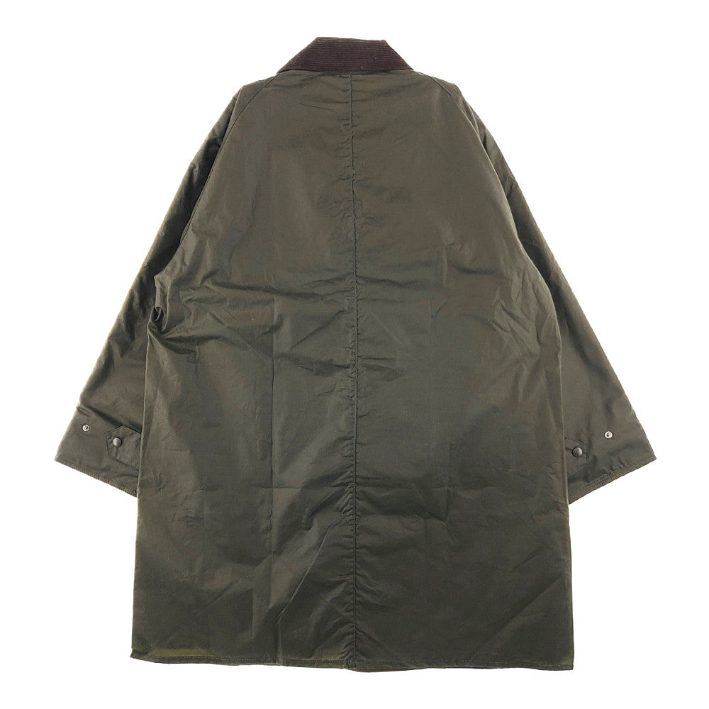Barbour バブアー 2102448 × KAPTAIN SUNSHINE 3/4 coat キャプテンサンシャイン オイルド コート オリーブ系 36【中古】