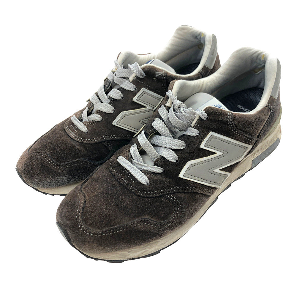 NEW BALANCE ニューバランス M1400NV USA製 スエード ローカット スニーカー ブラウン系 US8.5(26.5cm)【中古】