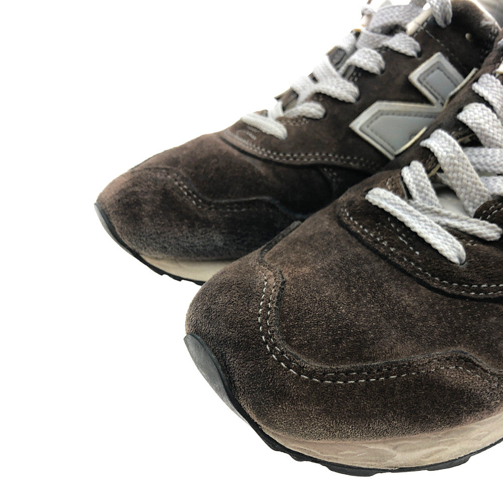 NEW BALANCE ニューバランス M1400NV USA製 スエード ローカット スニーカー ブラウン系 US8.5(26.5cm)【中古】