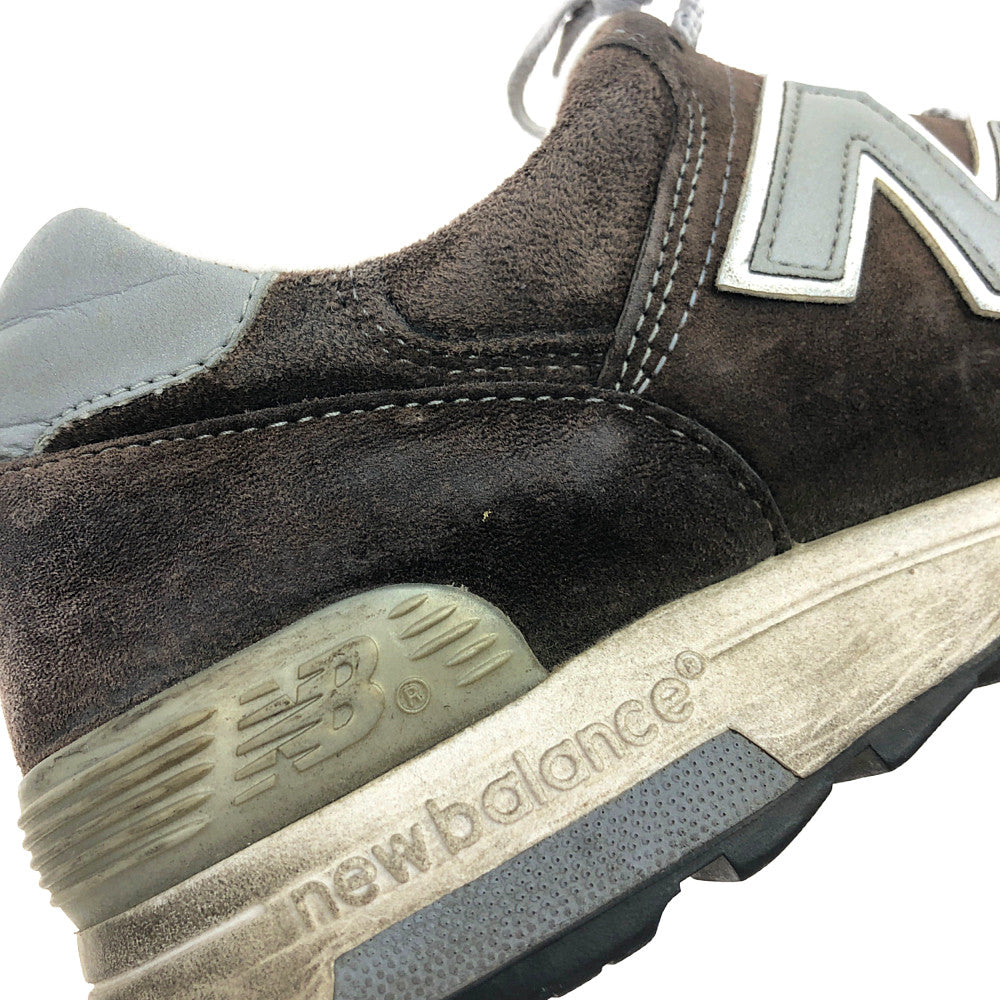 NEW BALANCE ニューバランス M1400NV USA製 スエード ローカット スニーカー ブラウン系 US8.5(26.5cm)【中古】