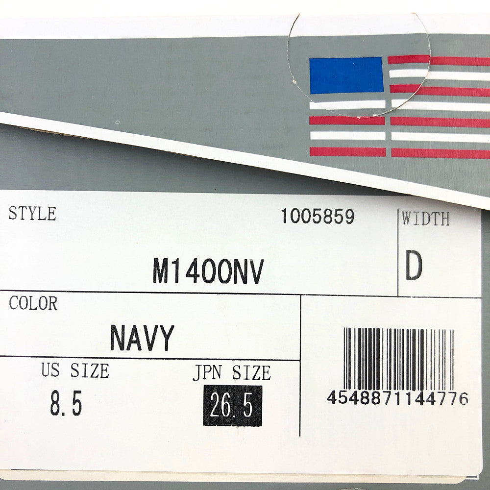 NEW BALANCE ニューバランス M1400NV USA製 スエード ローカット スニーカー ブラウン系 US8.5(26.5cm)【中古】