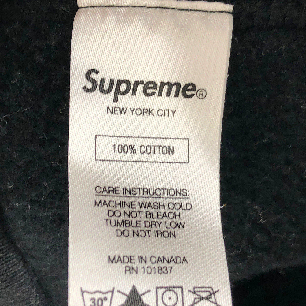 Supreme シュプリーム 17SS Chenille Arc Logo Hooded Sweatshirt ロゴス ウェット パーカー ブラック系 M【中古】