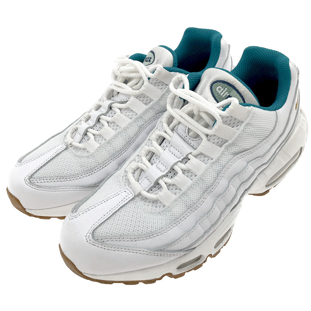 NIKE ナイキ 314350-998 Nike Air Max 95 By You Custom スニーカー ホワイト系 グリーン系 24.5cm【中古】