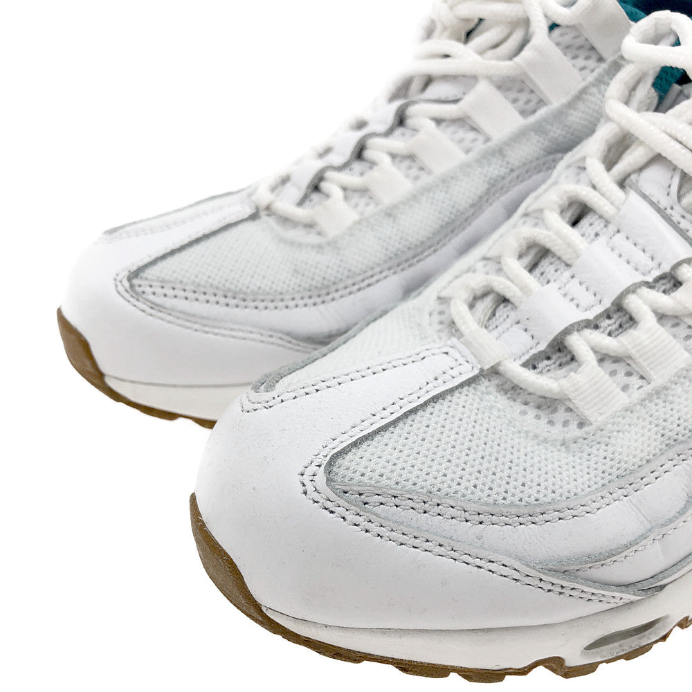 NIKE ナイキ 314350-998 Nike Air Max 95 By You Custom スニーカー ホワイト系 グリーン系 24.5cm【中古】