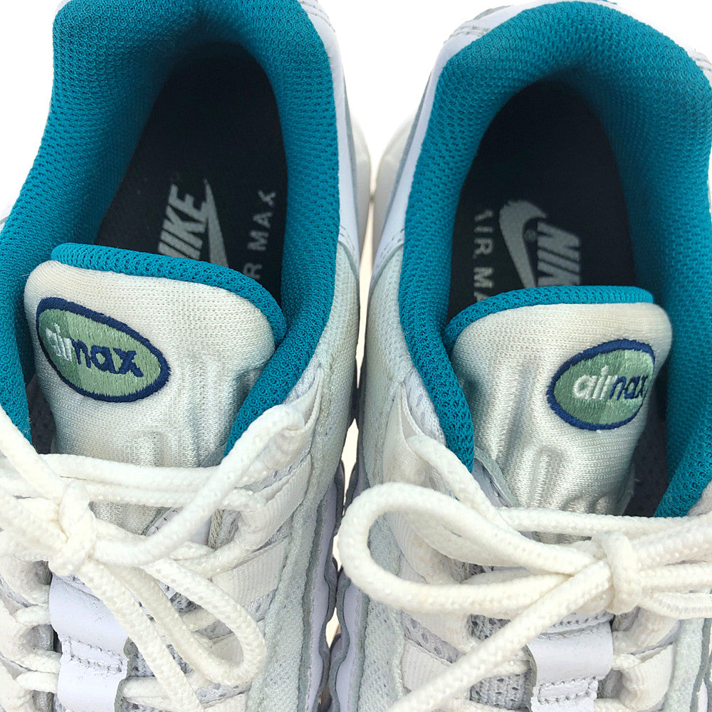 NIKE ナイキ 314350-998 Nike Air Max 95 By You Custom スニーカー ホワイト系 グリーン系 24.5cm【中古】