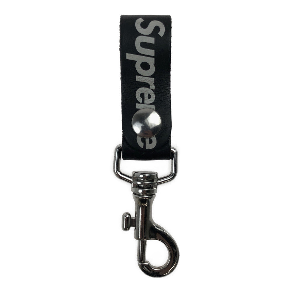 Supreme シュプリーム 21SS  Leather Key Loop レザー キーループ ストラップ ブラック系【中古】
