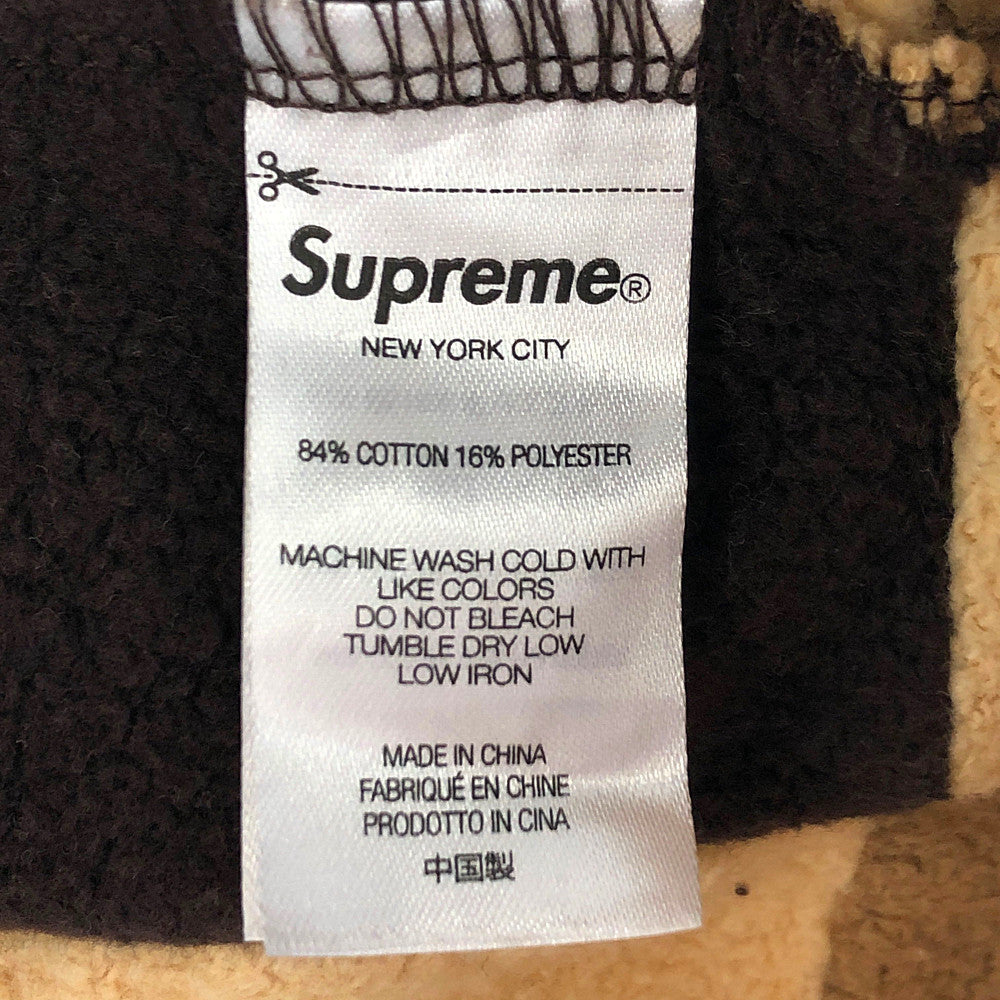 Supreme シュプリーム Reverse Patchwork Zip Up Hooded Sweatshirt リバース パッチワーク ジップアップ スウェットパーカー ブラウン系 XXL【新古品】【未使用】【中古】