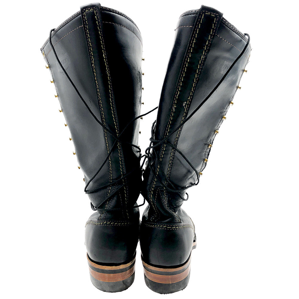 WESCO ウエスコ JOBMASTER ジョブマスター ロング 編み上げ ブーツ ブラック系【中古】