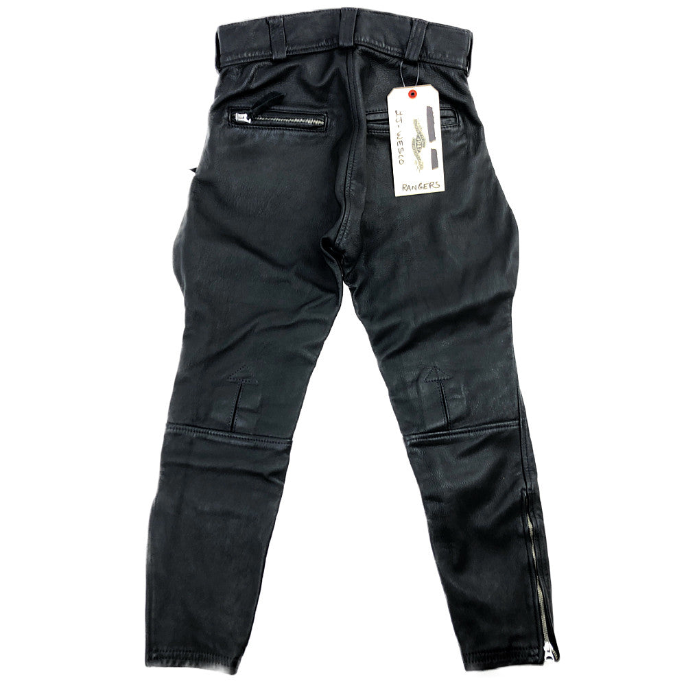 LANGLITZ LEATHERS ラングリッツレザーズ Rangers レンジャーズ レザー 裾ジップ パンツ ブラック系【中古】